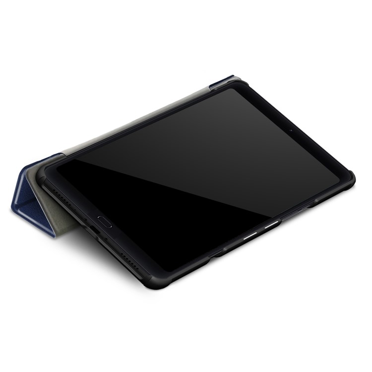 Tri-fold Stand PU Leather Auto Wake/Sleep Tablet Shell for Xiaomi Mi Pad 4 Plus - Dark Blue-7