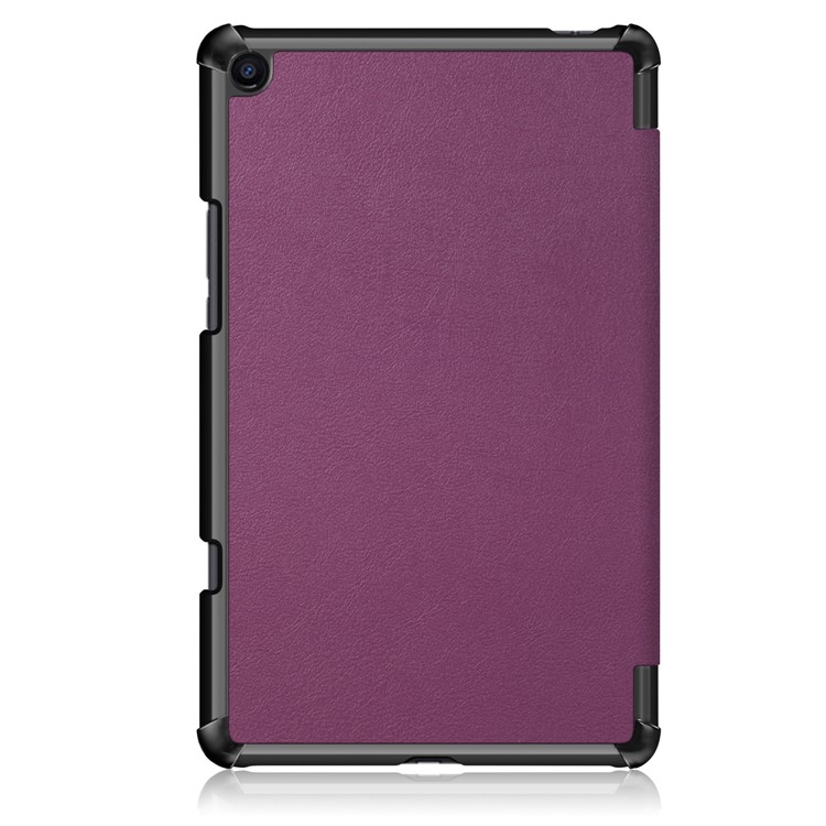 Tri-fold Stand PU Leather Smart Protection Case for Xiaomi Mi Pad 4 Plus - Purple-3