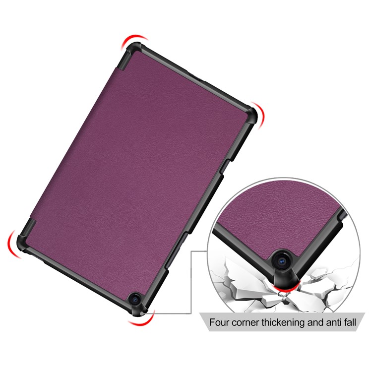 Tri-fold Stand PU Leather Smart Protection Case for Xiaomi Mi Pad 4 Plus - Purple-5