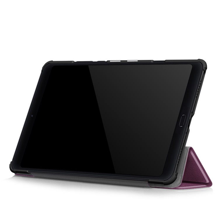 Tri-fold Stand PU Leather Smart Protection Case for Xiaomi Mi Pad 4 Plus - Purple-6