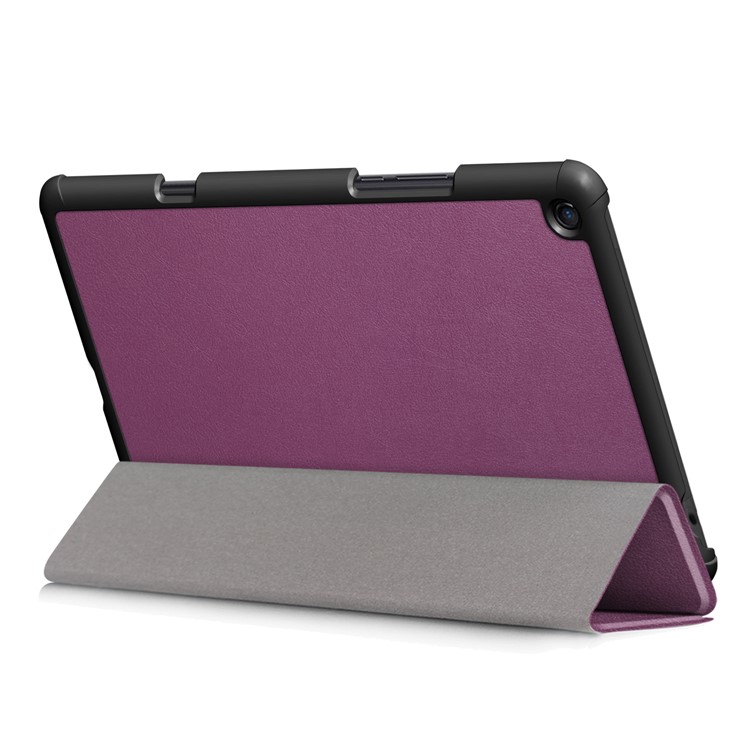 Tri-fold Stand PU Leather Smart Protection Case for Xiaomi Mi Pad 4 Plus - Purple-7