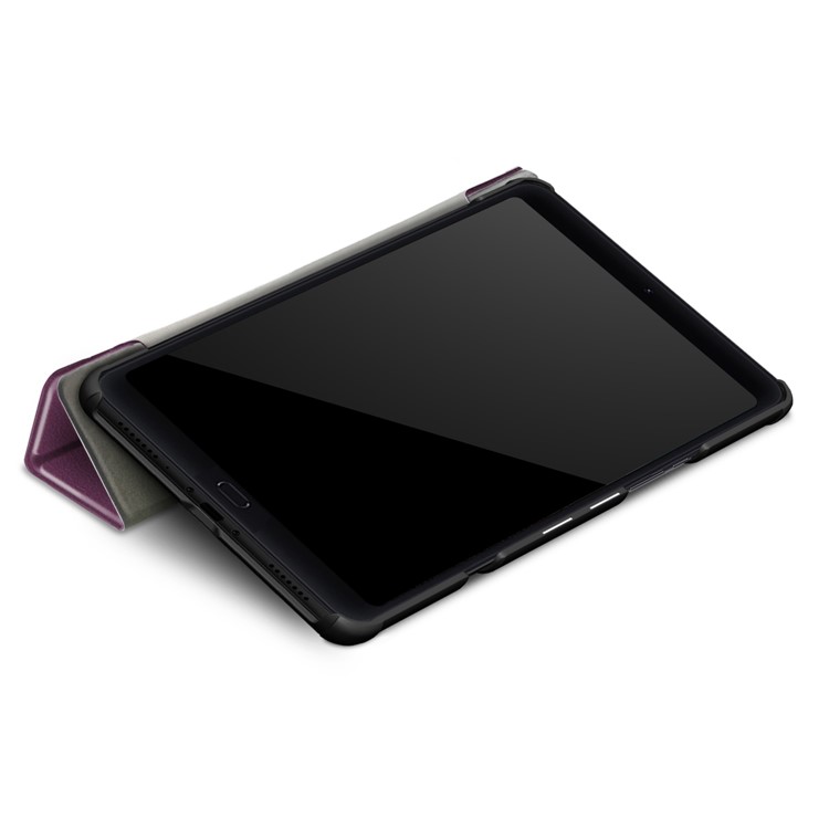Tri-fold Stand PU Leather Smart Protection Case for Xiaomi Mi Pad 4 Plus - Purple-8