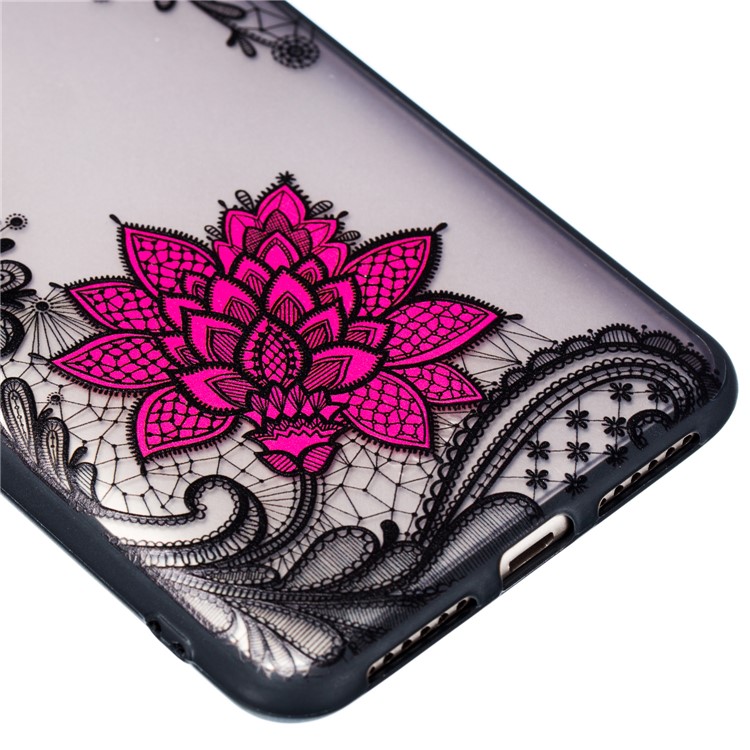 Embossed Flower Pattern TPU + PC Combo Mobile Phone Case for Xiaomi Redmi S2 / Redmi Y2 - Small Red Flower-4