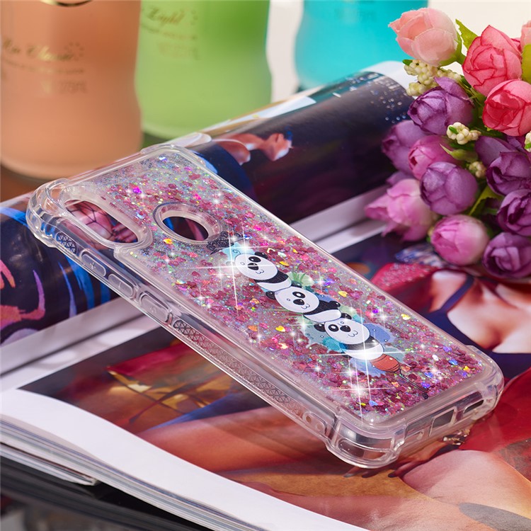 Pattern Printing Quicksand Anti-scratch TPU Case for Xiaomi Mi A2 Lite / Redmi 6 Pro - Pandas-4