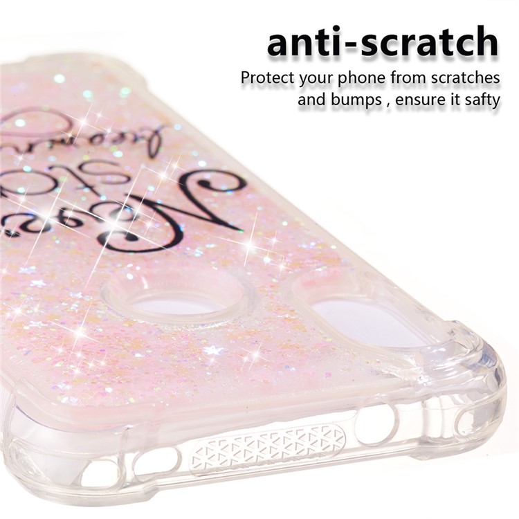 Pattern Printing Quicksand Anti-scratch TPU Cover for Xiaomi Mi A2 Lite / Redmi 6 Pro - Never Stop Dreaming-3