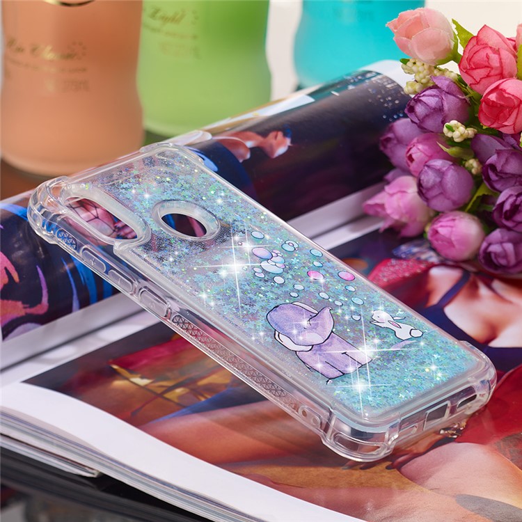 Pattern Printing Quicksand Anti-scratch TPU Mobile Case for Xiaomi Mi A2 Lite / Redmi 6 Pro - Elephant-4