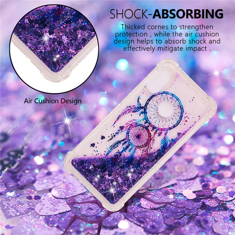 Pattern Printing Quicksand Anti-scratch TPU Mobile Shell for Xiaomi Mi A2 Lite / Redmi 6 Pro - Blue Dream Catcher-2