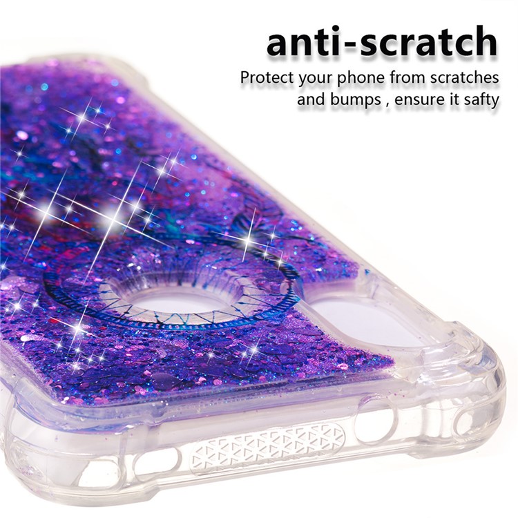 Pattern Printing Quicksand Anti-scratch TPU Mobile Shell for Xiaomi Mi A2 Lite / Redmi 6 Pro - Blue Dream Catcher-3