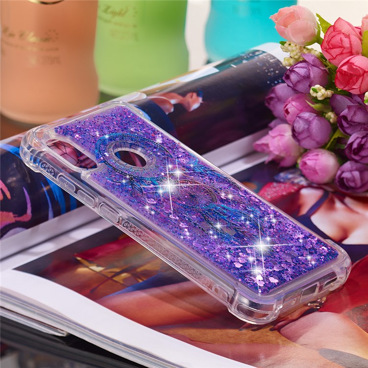 Pattern Printing Quicksand Anti-scratch TPU Mobile Shell for Xiaomi Mi A2 Lite / Redmi 6 Pro - Blue Dream Catcher-4