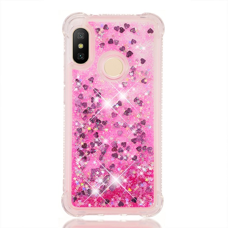 Dynamic Quicksand Shock-absorbing TPU Cover for Xiaomi Mi A2 Lite / Redmi 6 Pro - Rose-6