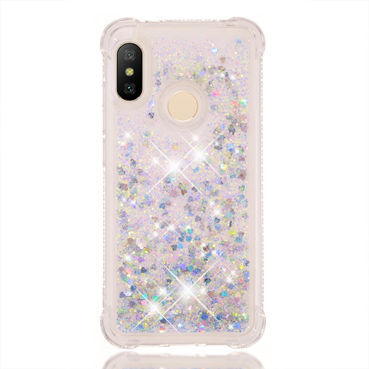 Dynamic Quicksand Shock-absorbing TPU Shell for Xiaomi Mi A2 Lite / Redmi 6 Pro - Silver-6