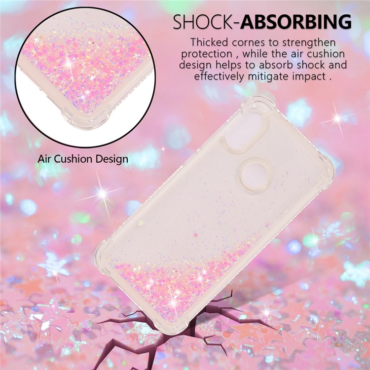 Dynamic Quicksand Shock-absorbing TPU Back Case for Xiaomi Mi A2 Lite / Redmi 6 Pro - Pink-2