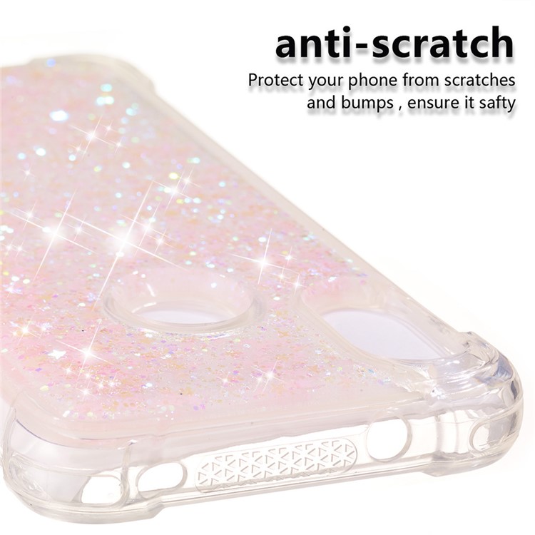 Dynamic Quicksand Shock-absorbing TPU Back Case for Xiaomi Mi A2 Lite / Redmi 6 Pro - Pink-3