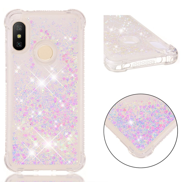 Dynamic Quicksand Shock-absorbing TPU Back Cover for Xiaomi Mi A2 Lite / Redmi 6 Pro - Multi-color-1