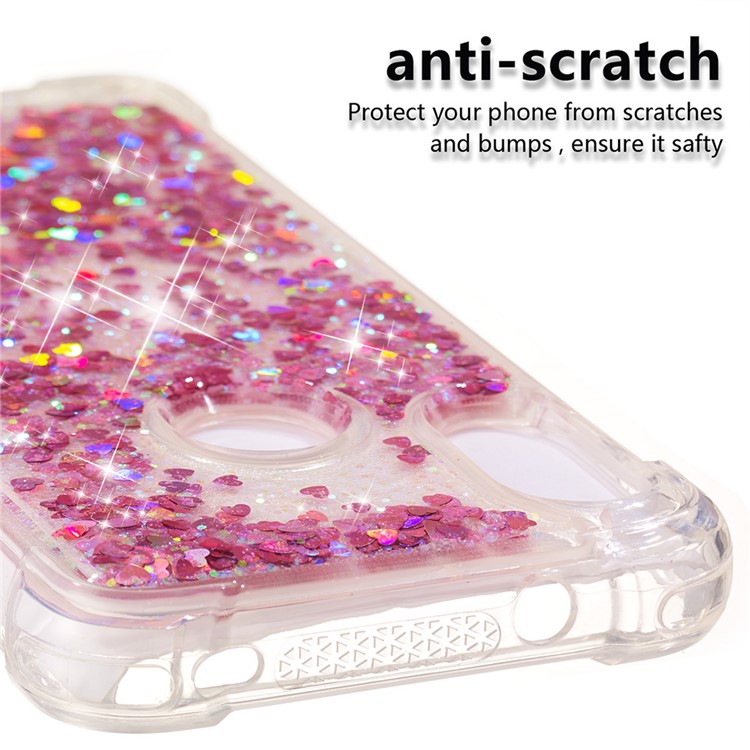 Dynamic Quicksand Shock-absorbing TPU Back Shell for Xiaomi Mi A2 Lite / Redmi 6 Pro - Rose Gold-2