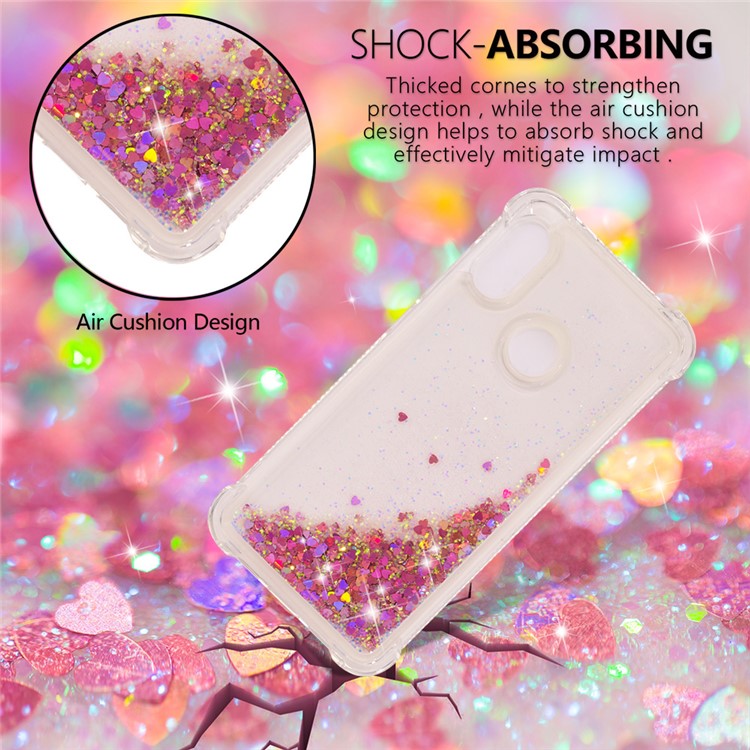 Dynamic Quicksand Shock-absorbing TPU Back Shell for Xiaomi Mi A2 Lite / Redmi 6 Pro - Rose Gold-3