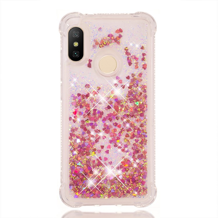 Dynamic Quicksand Shock-absorbing TPU Back Shell for Xiaomi Mi A2 Lite / Redmi 6 Pro - Rose Gold-6