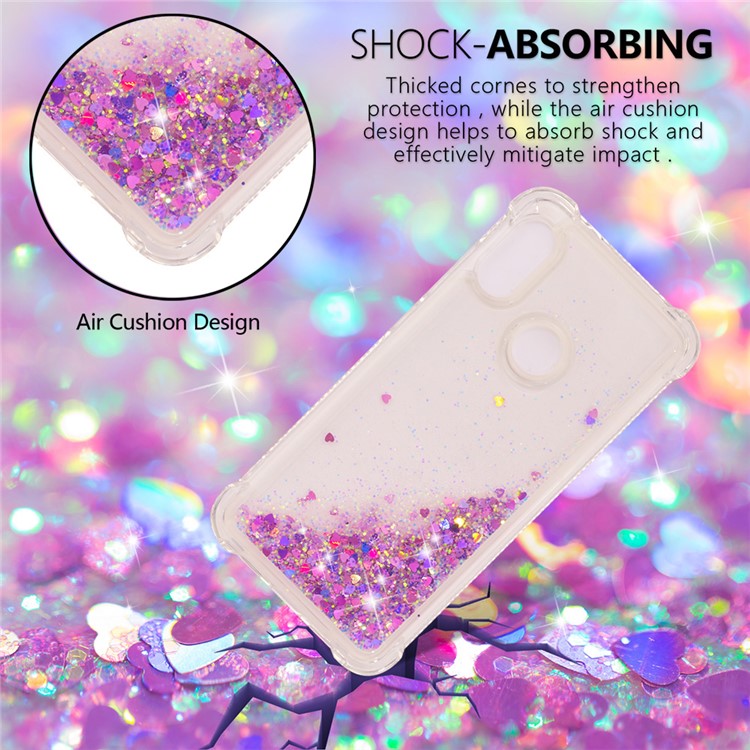 Dynamic Quicksand Anti-scratch TPU Phone Case for Xiaomi Mi A2 Lite / Redmi 6 Pro - Light Purple-2