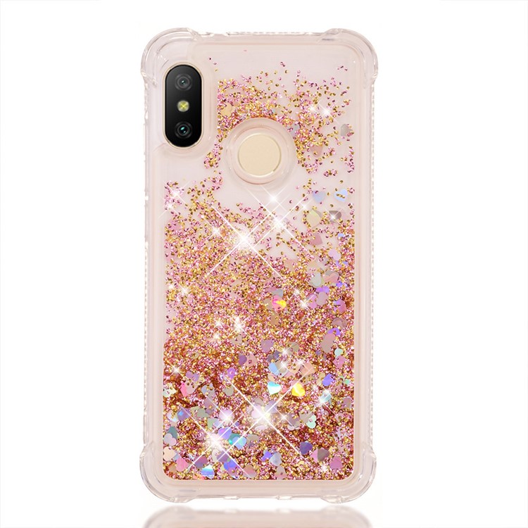 Dynamic Quicksand Anti-scratch TPU Phone Cover for Xiaomi Mi A2 Lite / Redmi 6 Pro - Gold-6