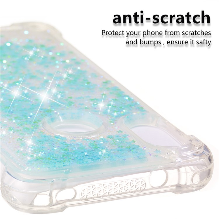 Dynamic Quicksand Anti-scratch TPU Phone Shell for Xiaomi Mi A2 Lite / Redmi 6 Pro - Cyan-3