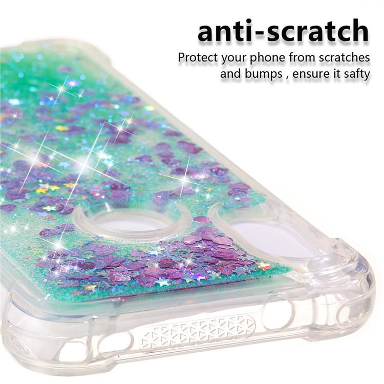 Dynamic Quicksand Shock-absorbing TPU Case Cover for Xiaomi Mi A2 Lite / Redmi 6 Pro - Green-3