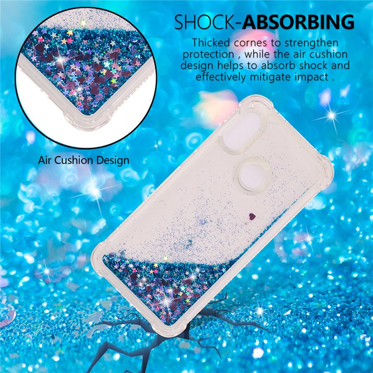 Dynamic Quicksand Shock-absorbing TPU Case Shell for Xiaomi Mi A2 Lite / Redmi 6 Pro - Blue-2