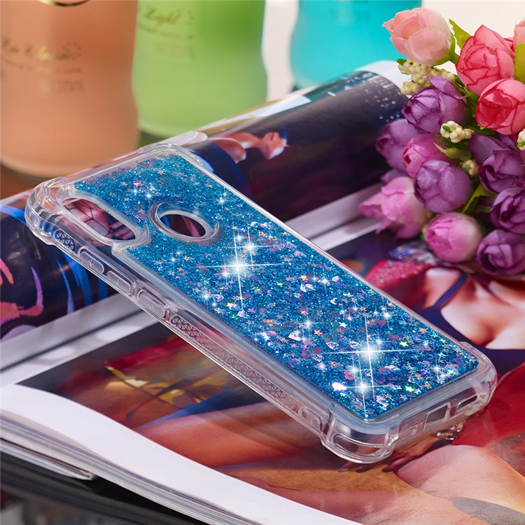 Dynamic Quicksand Shock-absorbing TPU Case Shell for Xiaomi Mi A2 Lite / Redmi 6 Pro - Blue-4