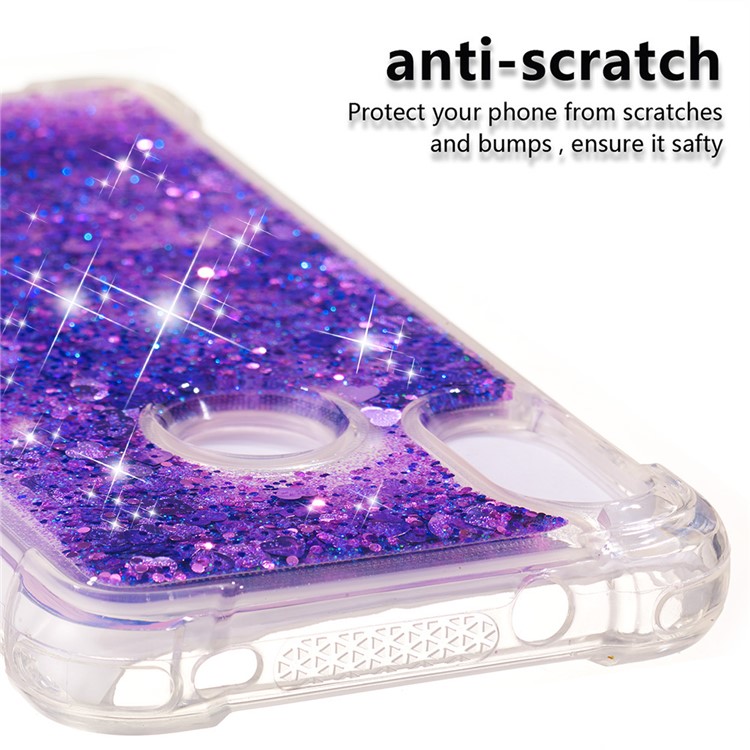 Dynamic Quicksand Shock-absorbing TPU Mobile Phone Casing for Xiaomi Mi A2 Lite / Redmi 6 Pro - Dark Purple-3