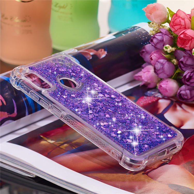 Dynamic Quicksand Shock-absorbing TPU Mobile Phone Casing for Xiaomi Mi A2 Lite / Redmi 6 Pro - Dark Purple-4