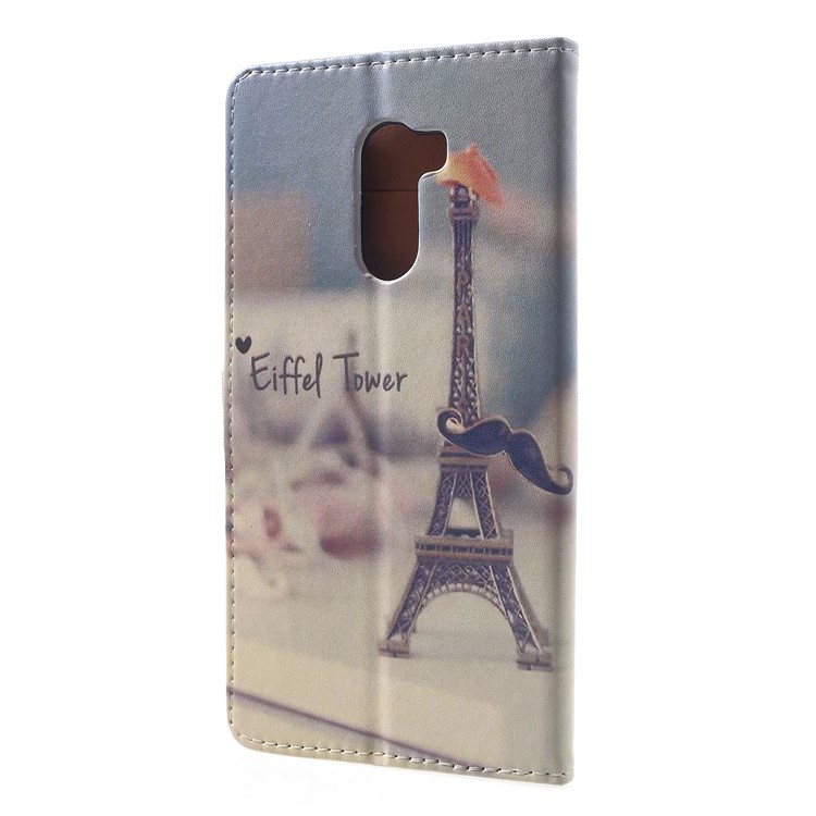 Pattern Printing PU Leather Wallet Stand Mobile Case for Xiaomi Pocophone F1 / Poco F1 (India) - Eiffel Tower-2