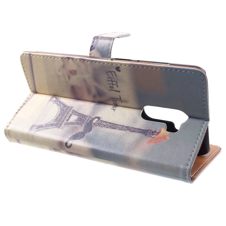Pattern Printing PU Leather Wallet Stand Mobile Case for Xiaomi Pocophone F1 / Poco F1 (India) - Eiffel Tower-4