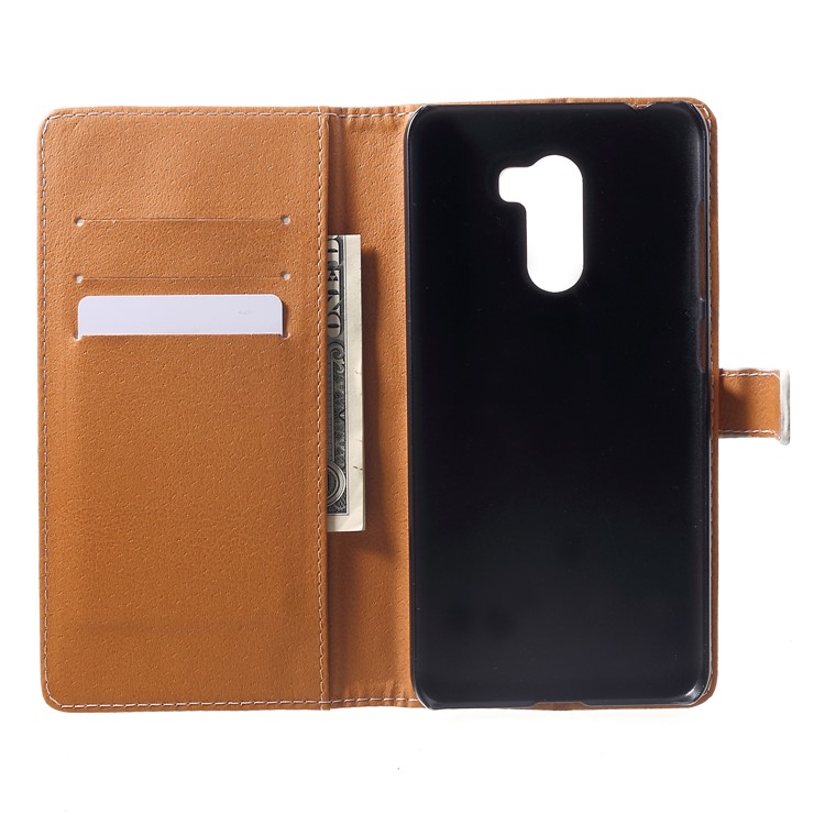 For Xiaomi Pocophone F1 / Poco F1 (India) Patterned PU Leather Stand Cover Shell - Damask Flower-6