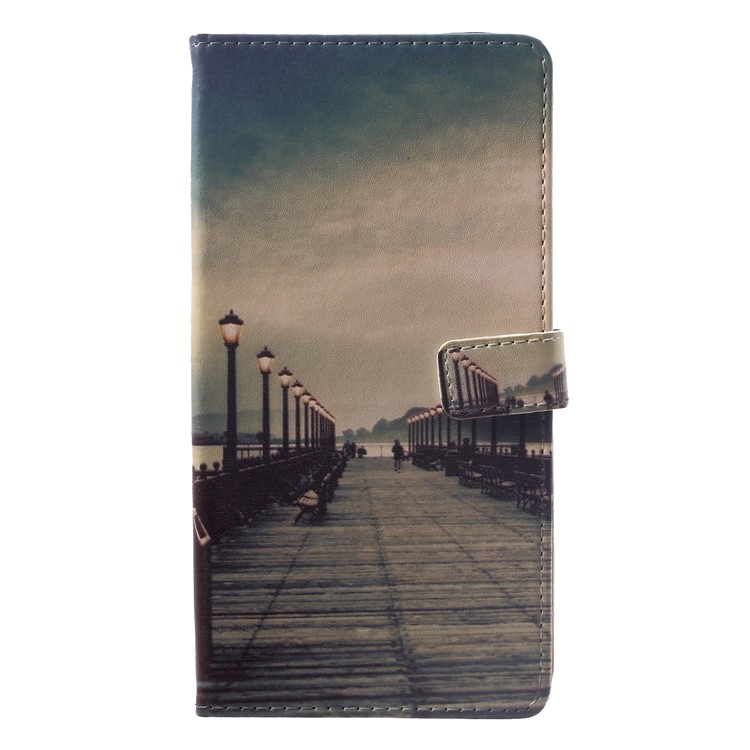 Patterned PU Leather Stand Wallet Cover for Xiaomi Pocophone F1 / Poco F1 (India) - Street-1