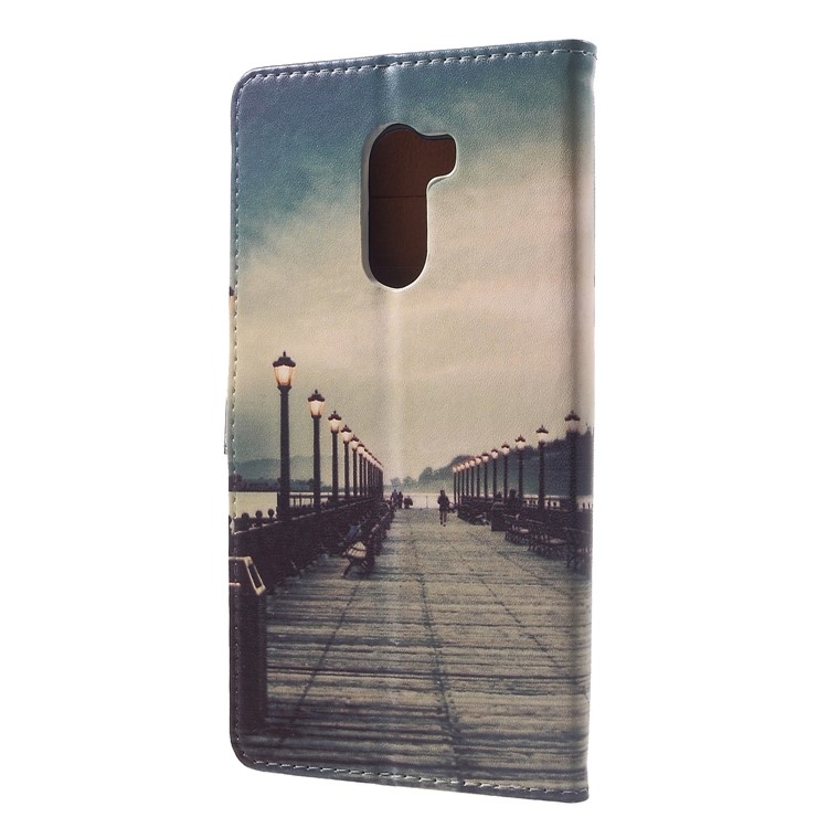 Patterned PU Leather Stand Wallet Cover for Xiaomi Pocophone F1 / Poco F1 (India) - Street-2