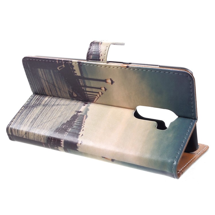 Patterned PU Leather Stand Wallet Cover for Xiaomi Pocophone F1 / Poco F1 (India) - Street-4