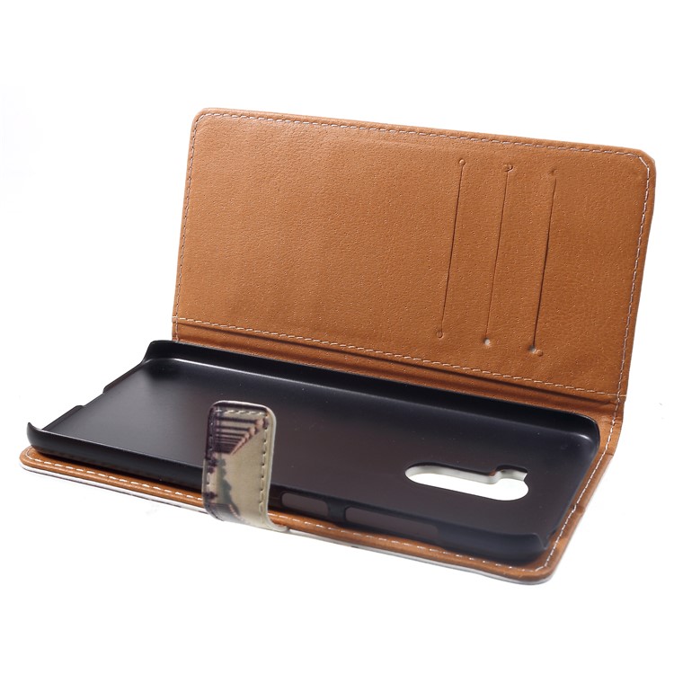 Patterned PU Leather Stand Wallet Cover for Xiaomi Pocophone F1 / Poco F1 (India) - Street-5