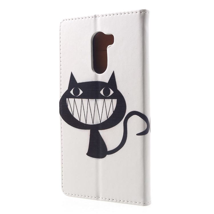 Patterned PU Leather Wallet Stand Cover Accessory for Xiaomi Pocophone F1 / Poco F1 (India) - Black Cat-2