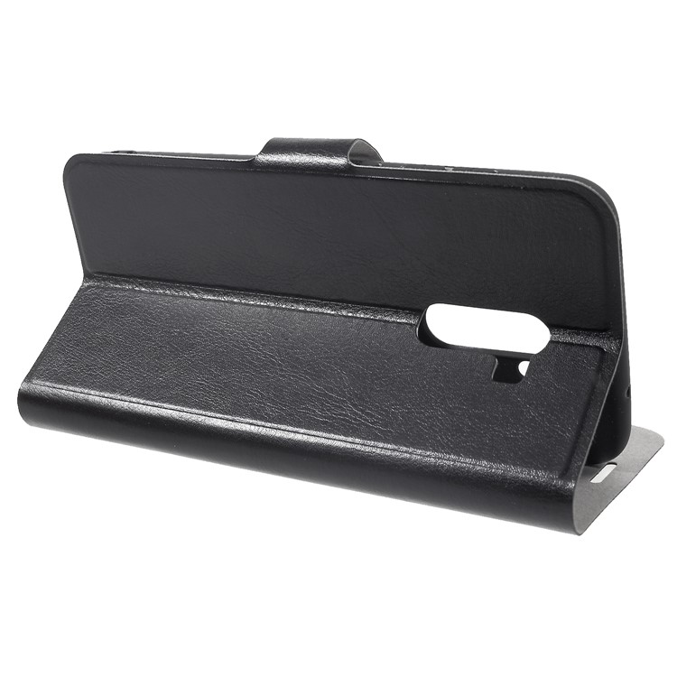 Crazy Horse PU Leather Card Holder Stand Case for Xiaomi Pocophone F1 / Poco F1 (India) - Black-4