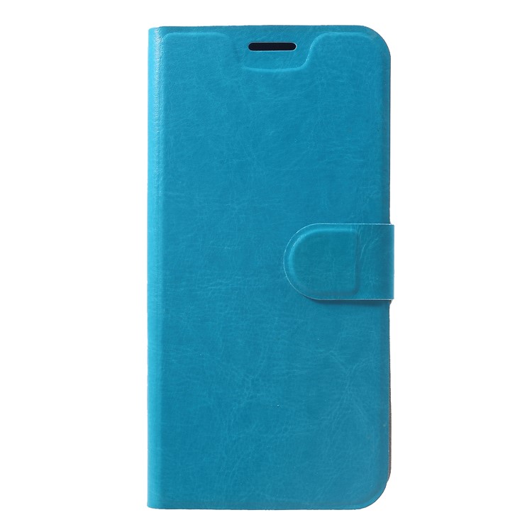 Crazy Horse PU Leather Card Holder Stand Cover Shell for Xiaomi Pocophone F1 / Poco F1 (India) - Blue-1