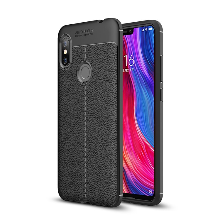 

Litchi Texture Soft TPU Mobile Phone Case for Xiaomi Redmi Note 6 Pro - Black, Xiaomi Redmi Note 6 Pro