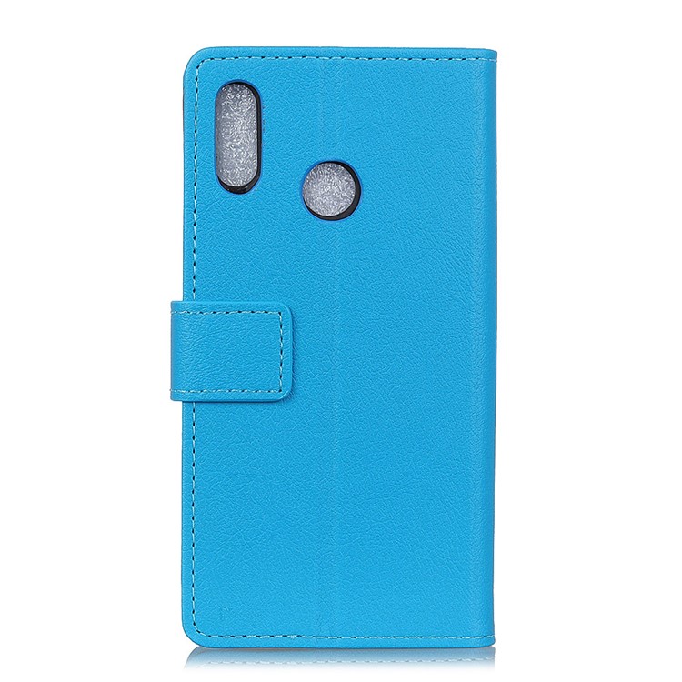 Wallet Stand PU Leather Mobile Phone Case for Xiaomi Redmi Note 6 Pro - Blue-3