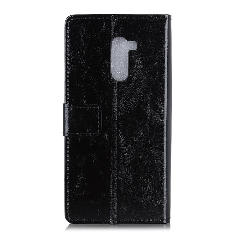 Crazy Horse Texture Wallet PU Leather Case with Stand for Xiaomi Pocophone F1 / Poco F1 (India) - Black-7