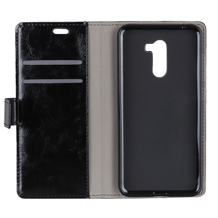 Crazy Horse Texture Wallet PU Leather Case with Stand for Xiaomi Pocophone F1 / Poco F1 (India) - Black-8