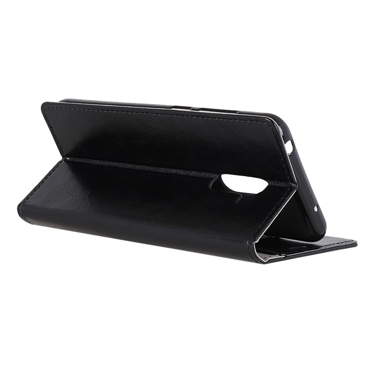 Crazy Horse Texture Wallet PU Leather Case with Stand for Xiaomi Pocophone F1 / Poco F1 (India) - Black-9