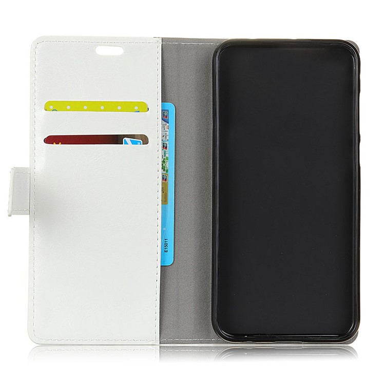Crazy Horse Texture Wallet PU Leather Cover with Stand for Xiaomi Pocophone F1 / Poco F1 (India) - White-4