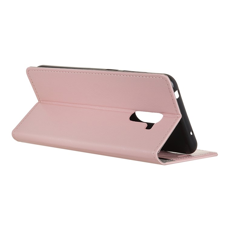 Crazy Horse Texture Wallet Leather Mobile Phone Case for Xiaomi Pocophone F1 / Poco F1 (India) - Pink-9