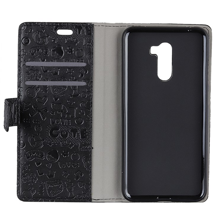 Cartoon Graffiti Wallet Leather Stand Case for Xiaomi Pocophone F1 / Poco F1 (India) - Black-8