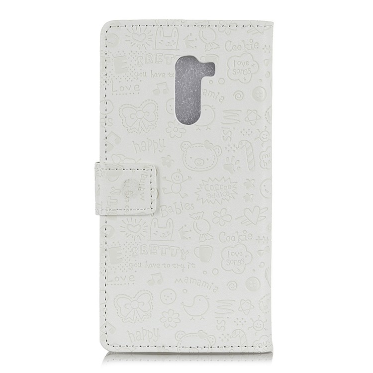 Cartoon Graffiti Wallet Leather Stand Phone Cover for Xiaomi Pocophone F1 / Poco F1 (India) - White-7