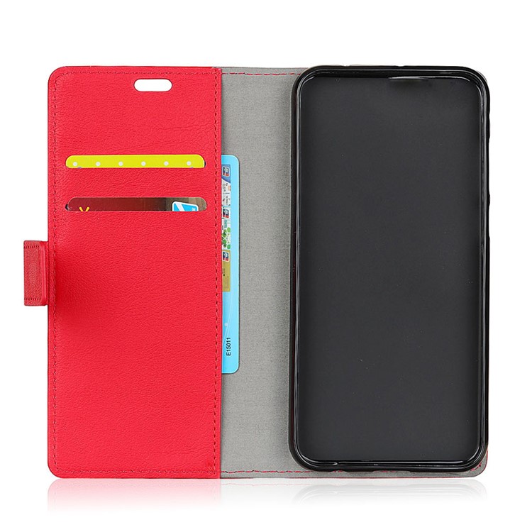 PU Leather Wallet Magnetic Phone Shell for Xiaomi Pocophone F1 / Poco F1 (India) - Red-4