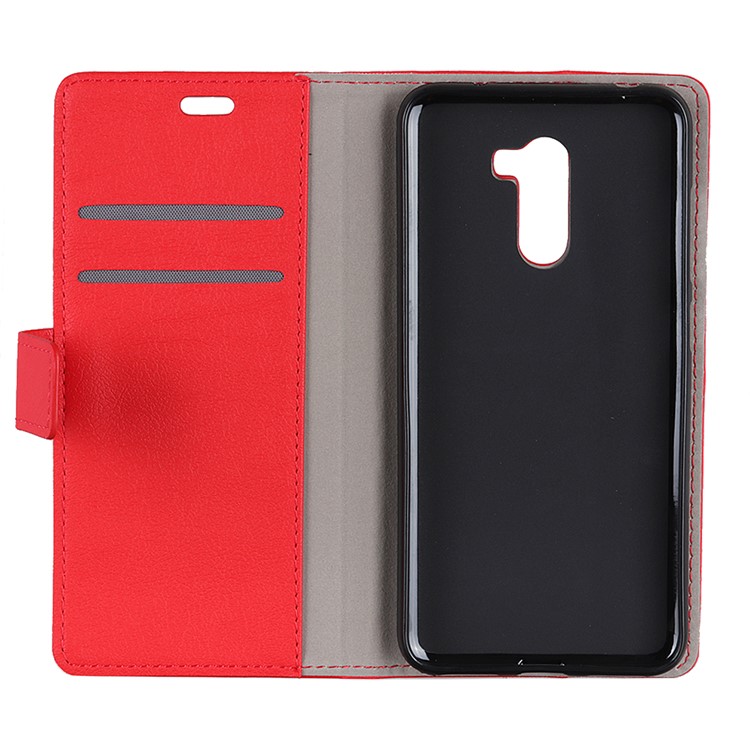 PU Leather Wallet Magnetic Phone Shell for Xiaomi Pocophone F1 / Poco F1 (India) - Red-8